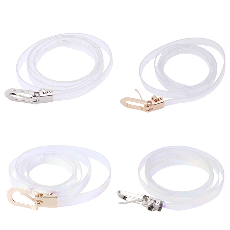 

2018 Hot New Lady Girls Waist Belt Laser Invisible Clear Transparent Fashion Slim Women Female Trousers Dress High Quality