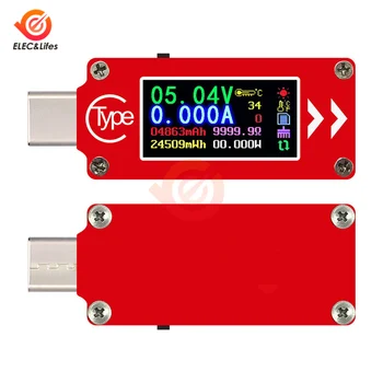 

TC64 Type-C Color LCD Display USB Voltmeter ammeter voltage current meter multimeter battery PD charger power bank USB Tester