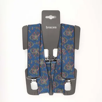 

Ybmb Suspenders Men 4 Clips Braces X-Back Pa High Elastic Business Men Gift Triangle Suspenders Men'S Fashion Shirt Brace S