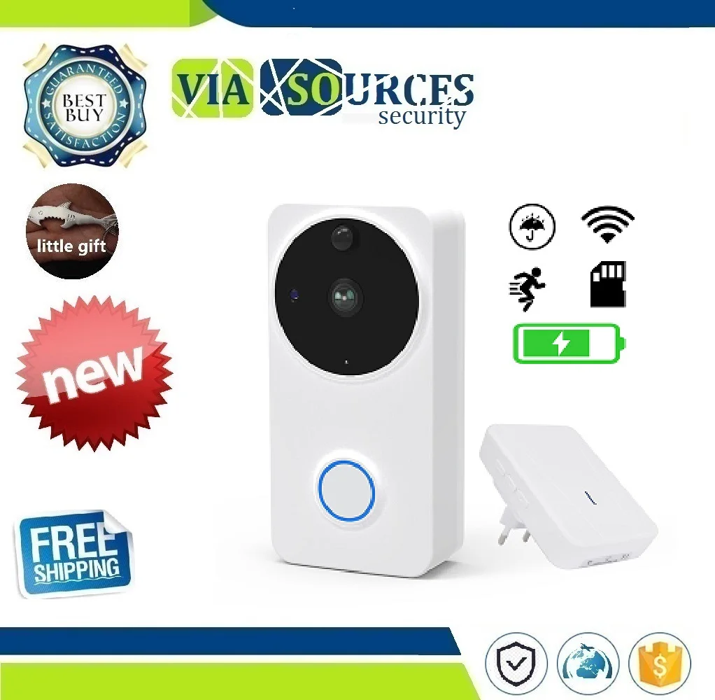 

CTVMAN Video Doorbell Door Intercom Waterproof Door Phone Wifi Battery Wireless Doorphone For Apartment Outdoor Doorbell Camera