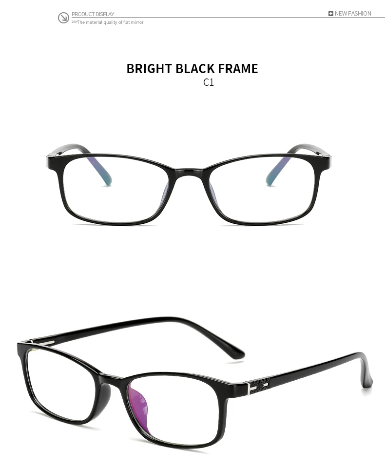 DesolDelos 2019 New Arrival High Quality TR90 Glasses Clear Fashion Myopia Glasses No Degree Clear Optical Eyewears DesolDelos 2019 New Arrival High Quality TR90 Glasses Clear Fashion Myopia Glasses No Degree Clear Optical Eyewears