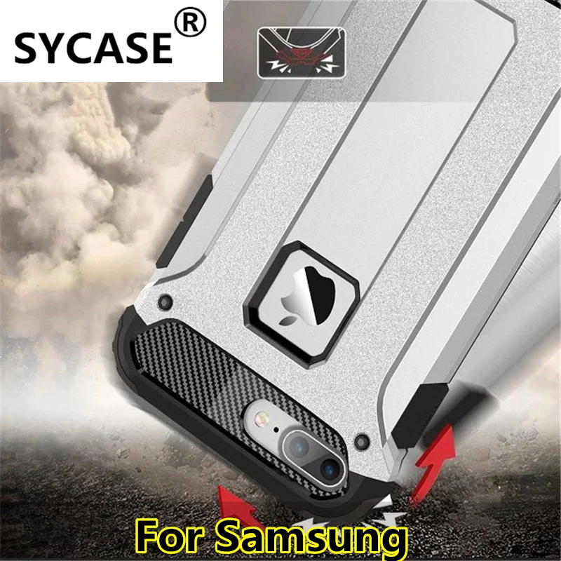 SYCASE Броня Гибридный чехол для samsung Grand prime C5 C7 ON5 ON7 ON8 жесткий с бриллиантами Hybrid PC +