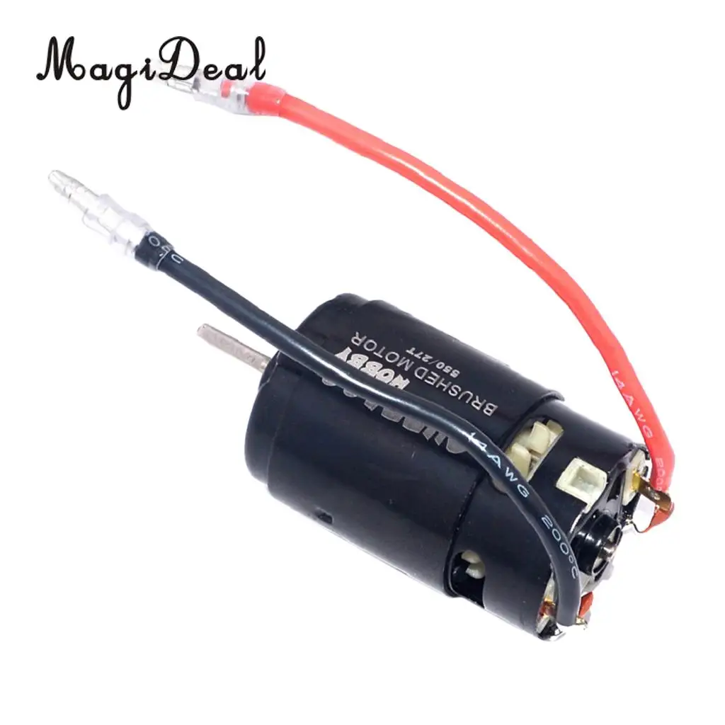 MagiDeal 550 Brushed Electric Motor with Fan for HSP HPI FS Kyosho Traxxas Yokomo WLtoys 1/10 RC Crawler Car
