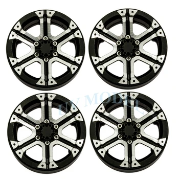 

4Pcs/lot Black 1.9 inch Beadlock Wheel Rims For 1/10 RC Truck Rock Crawler Car Metal Aluminum Rim Wheels SCX10 CC01