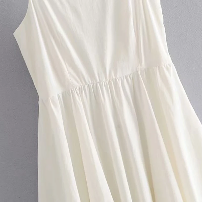 Праздничное платье Летнее повседневное белое платье на бретелях женское платье Vestidos
