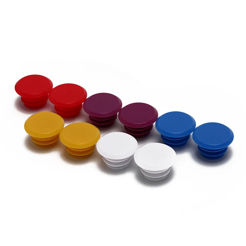 

Plastic PE Handle Bar Grips Caps Covers 1 Pair Cycle Road MTB Bike Handle Bar End Lock-On Plugs Bicycle Parts Inner dia 20mm