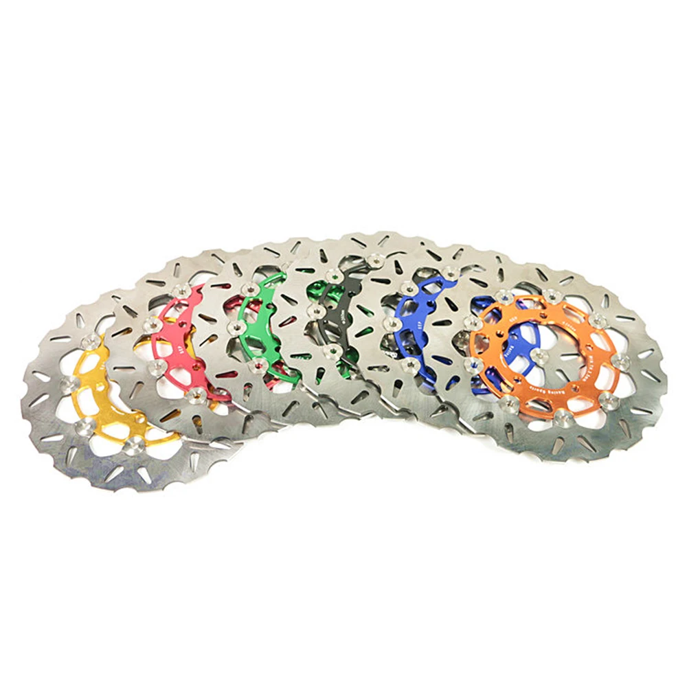 Motorcycle Scooter 260mm Stainless Steel Front Brake Disc Rotor Floating Disc Adapter Bracket For Yamaha BWS X 125 Cygnus 125 keoghs motorcycle brake caliper bracket for gjms tcd2000 pro front shock absorber left or right for 220 260mm brake disc