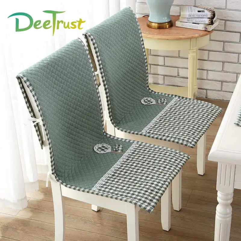 

Deetrust Four Seasons Washed Cotton Chair Cushion Thicker Non-slip Storage Style Back Cushion Chair Pad Fixed On Chair 45x120cm