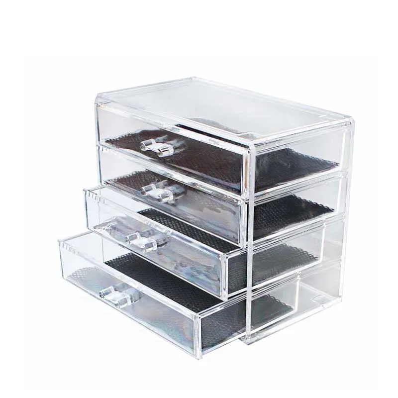 HUNYOO, негабаритная коробка для хранения ювелирных изделий, косметики, для дома, для хранения мелочей, держатели, прозрачный акриловый ящик для хранения, органайзер для макияжа
