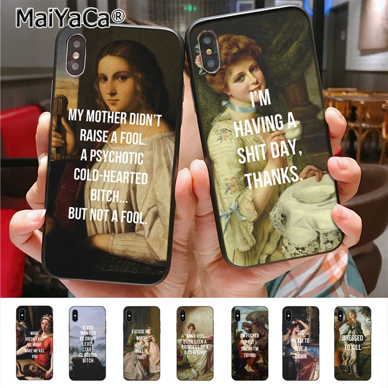 MaiYaCa картины лирика чехол для телефона для iphone 11 Pro X XS XR XS MAX 8 7 6 6S Plus 5 5S SE cass
