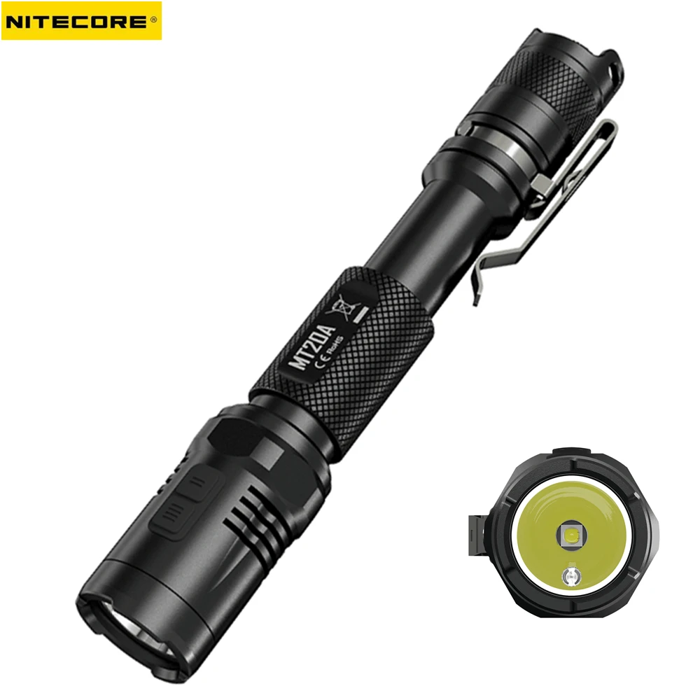 

Tactical torch NITECORE MT20A CREE XP-G2 max. 360 lumen black portable flashlight for law enforcement & police force light