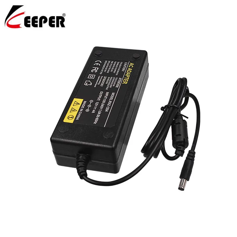AC 100V-240V Converter Adapter DC 48V 2A 96W Power Supply Charger DC 5.5mm New
