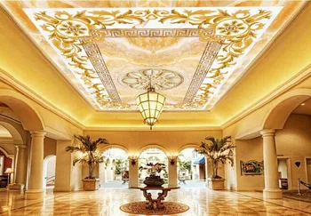 

Custom 3d wallpaper mural ceiling Jade pattern 3d wallpaper for ceiling for living room non-woven 3d ceiling