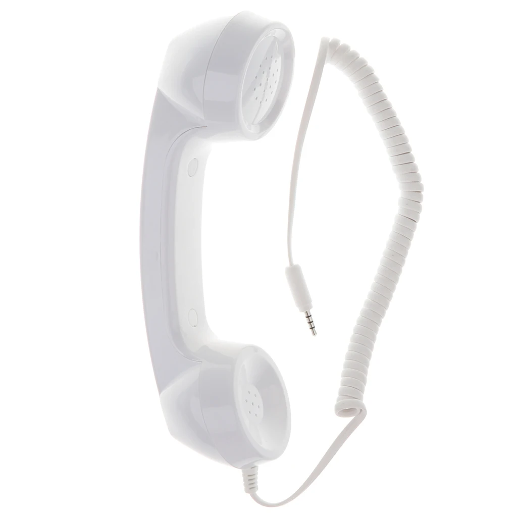3.5mm Classic Receiver Creative Headphones with Microphone Mini Phone Handset Headphone for iPhone 4 Colors