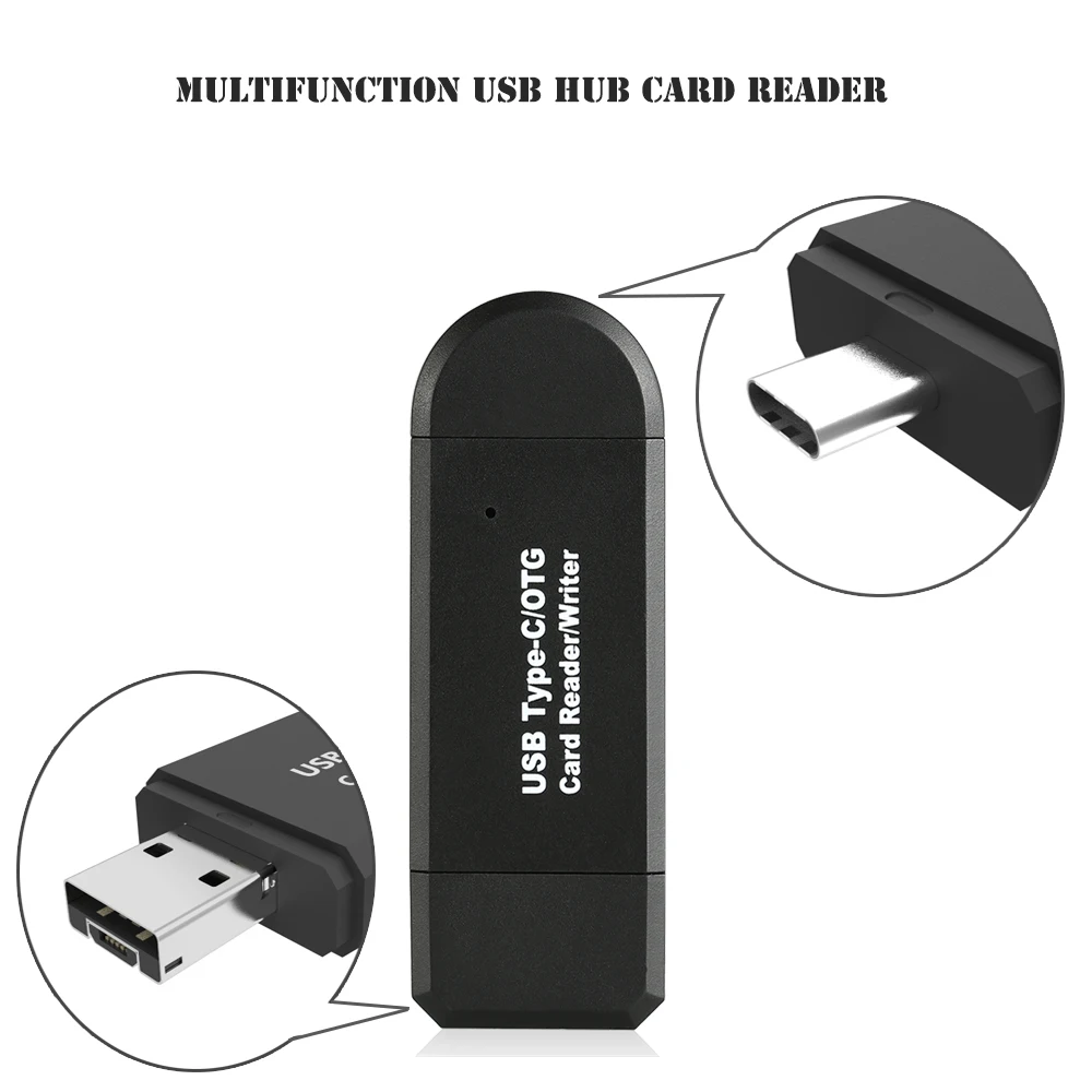 USB-C type C/USB 2,0/Micro USB/OTG TF SD MMC кардридер для OTG телефона для Macbook для смартфонов ПК высокого качества