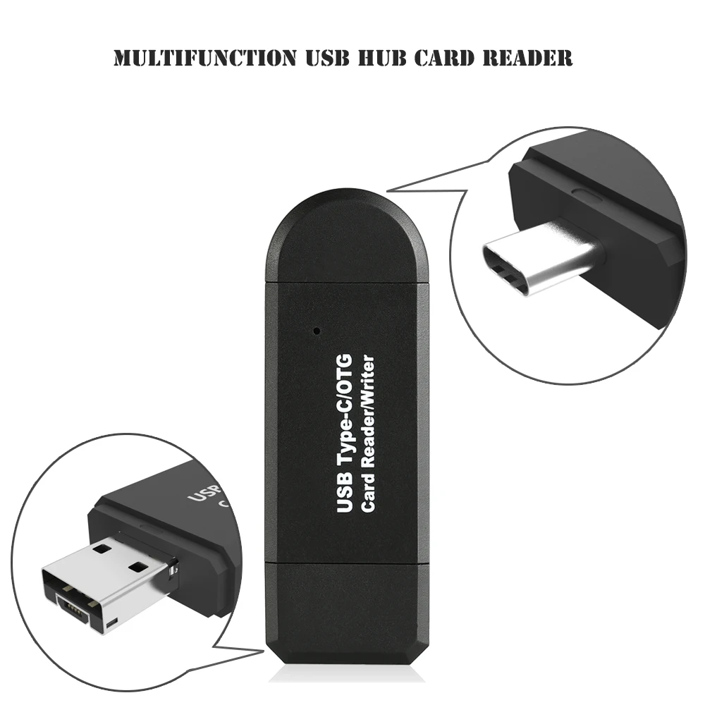 USB-C Type C/USB 2.0/Micro USB/OTG TF SD MMC Card Reader for OTG Phone For Macbook for Smartphones PC High Quality USB-C Type C/USB 2.0/Micro USB/OTG TF SD MMC Card Reader for OTG Phone For Macbook for Smartphones PC High Quality