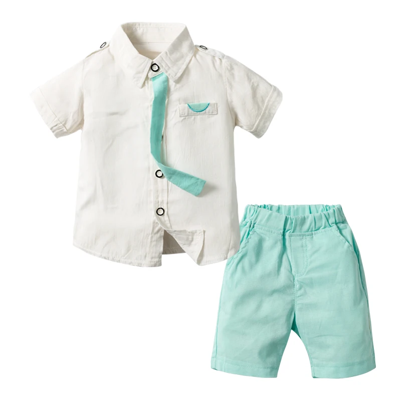 baby boy green suit