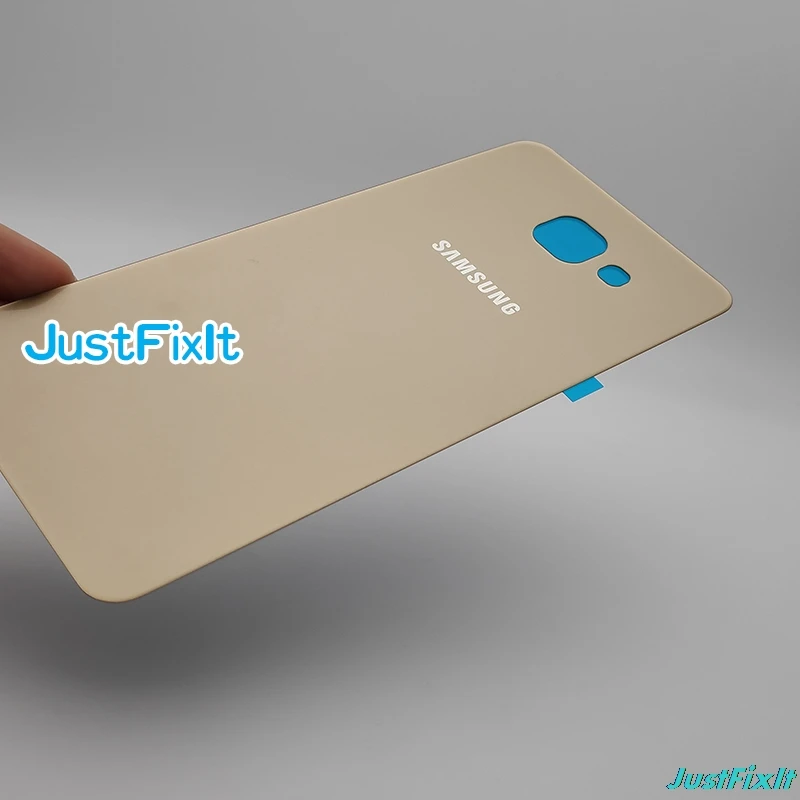 Замена крышки аккумулятора для Samsung Galaxy A7 A710 A710F A710H задняя крышка батарейного отсека Дверь Задняя стеклянная крышка корпуса