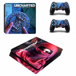 Uncharted Lost Legacy виниловая наклейка защитной PS4 Slim кожного покрова Стикеры для Sony PS4 Slim консоли и 2 Пульты ДУ для игровых приставок