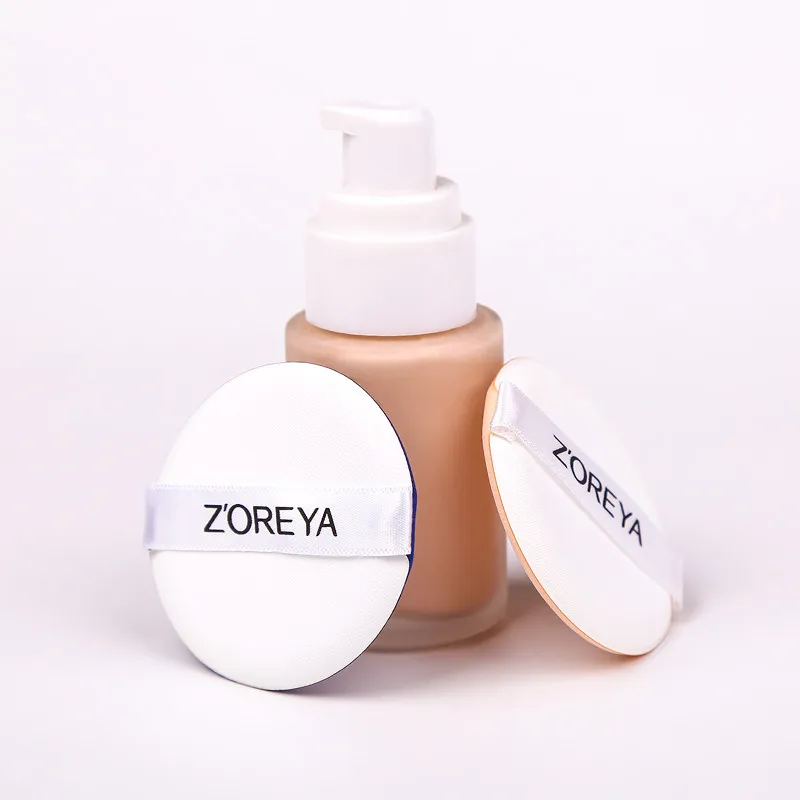 Zoreya брендовая синяя розовая воздушная подушка для пудры Мягкая косметическая пуховка для макияжа Влажная и сухая губка инструмент для макияжа