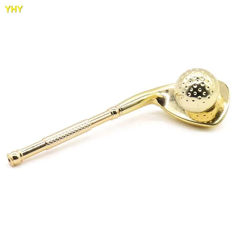 Creative Alloy Golf Shaped Smoking Pipe Metal Tobacco Detachable Cigarette Pipe for Smoking Herb Smoking Accessories09