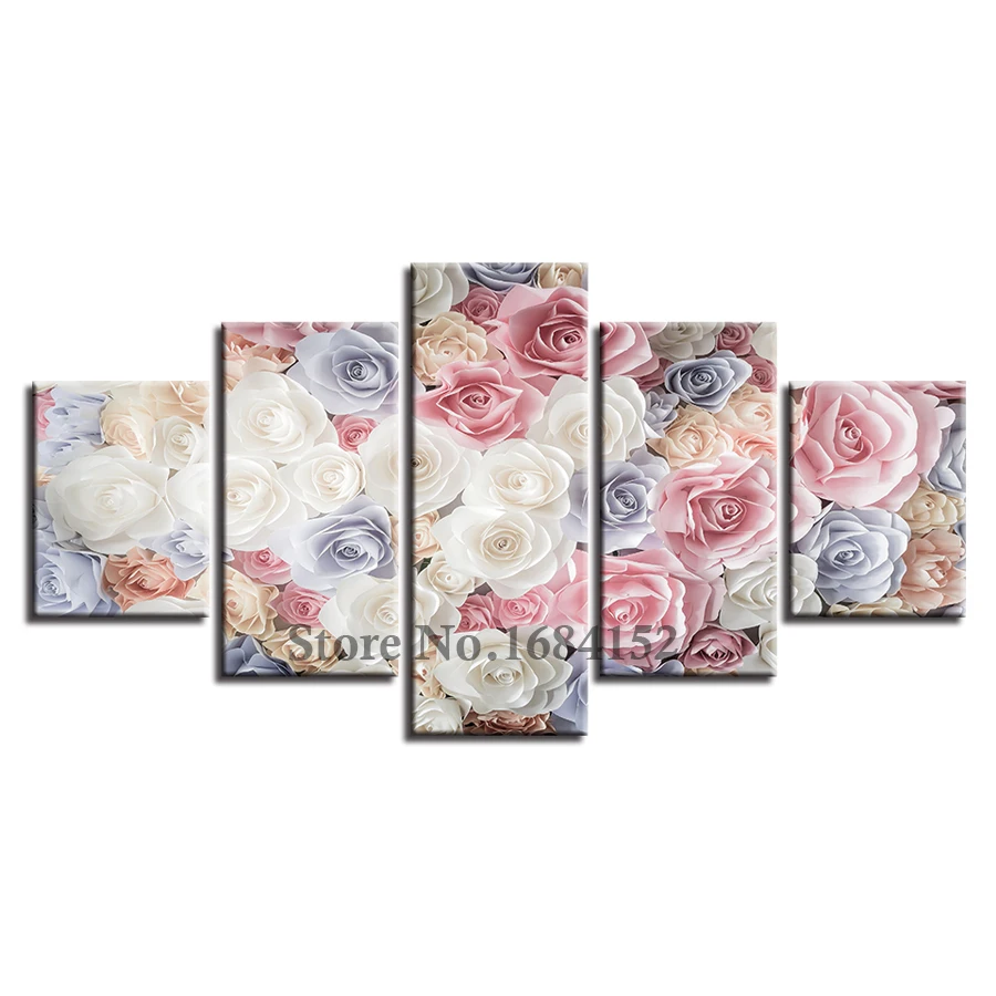 

5PCS 5D Diy Daimond Painting Full Flowers Cross-stitch Multi-picture Diamond Embroidery Rhinestones Painting mosaic stickers