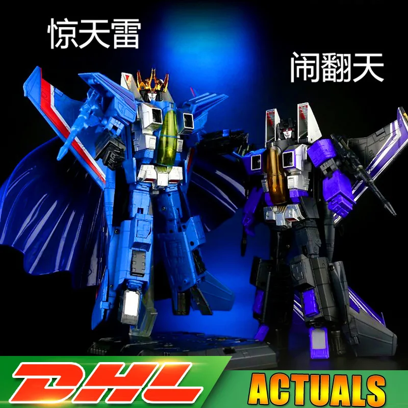 

2018 Transformation STC Ramjet Thrust Thunder Six Brother G1 MP-11 F15 Air-Craft Fighter Alloy Oversize Figure Robot Toys Gifts