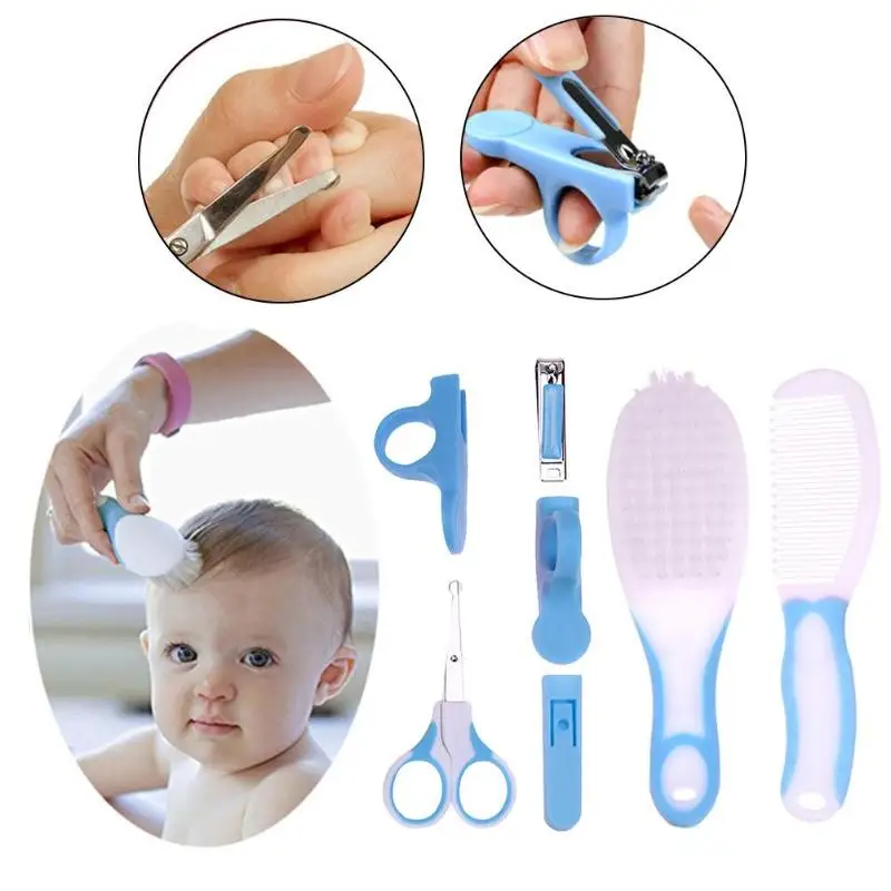 6 шт. Nail Clipper гребень для волос ножницы для ногтей Уход за лошадьми Baby Care Комплекты для здравоохранения