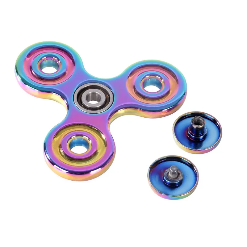 Spinner ADHD EDC Stress Spinner Alloy Rainbow Fidget Finger Toy Triangle Anxiety Attention Toy High Speed for Killing Time Ultra Spinner ADHD EDC Stress Spinner Alloy Rainbow Fidget Finger Toy Triangle Anxiety Attention Toy High Speed for Killing Time Ultra