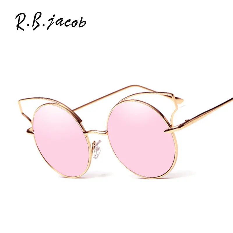 Cat Eye Classic Pink Small Size Sunglasses Fashion Brand Designer Women
