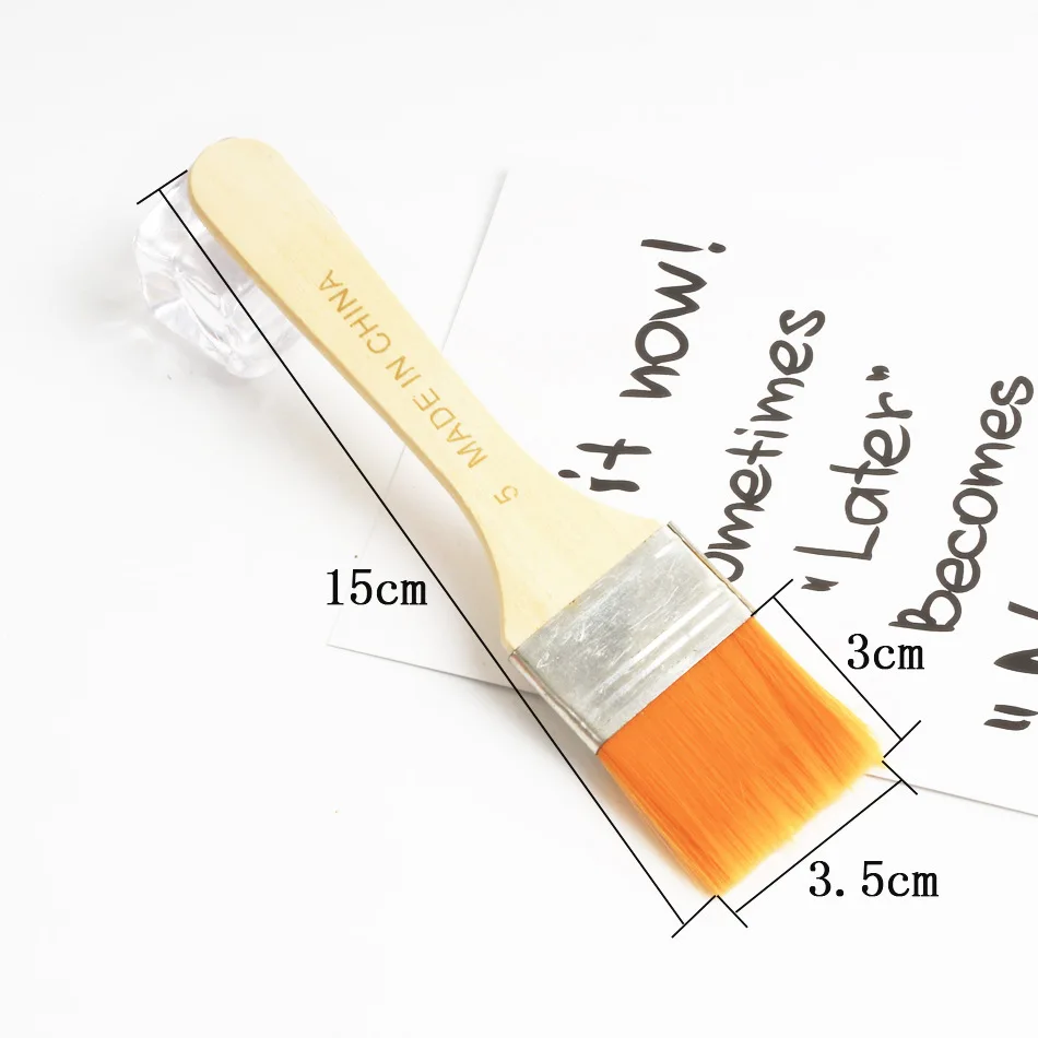 Высококачественная нейлоновая кисть для рисования маслом, щетка для барбекю, нейлоновая щетка для чистки щетинок, инструмент для чистки