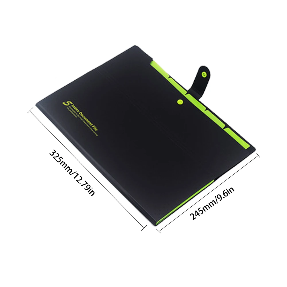 6 pckets PP папка эластичное закрытие папка расширяющийся кошелек простой стиль папка для файлов офисная Сумка для документов A4