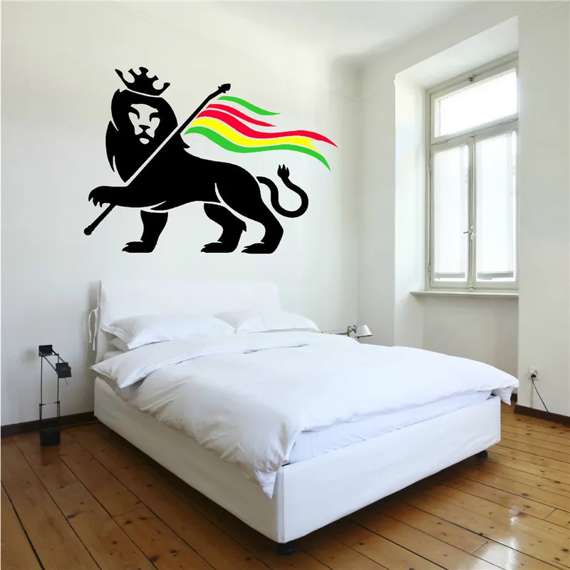 

Rasta Lion Rastafari Lion Of Judah Bob Marley Vinyl Wall Art Sticker Decal