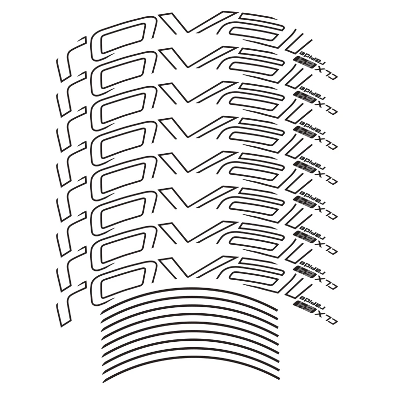 ROVAL CLX64 Road велосипедное колесо наклейки 64 мм колеса наклейки колеса довод дорожный велосипед колеса Базальт торможения колесной наклейки