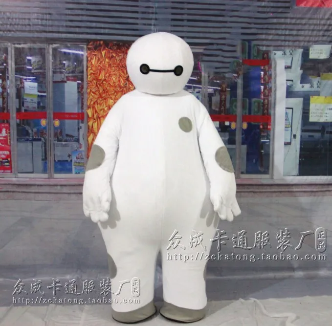 Бесплатная доставка индивидуальный большой герой 6 костюм талисмана Baymax Большой Герой 6 Baymax костюм Хэллоуин талисман костюм