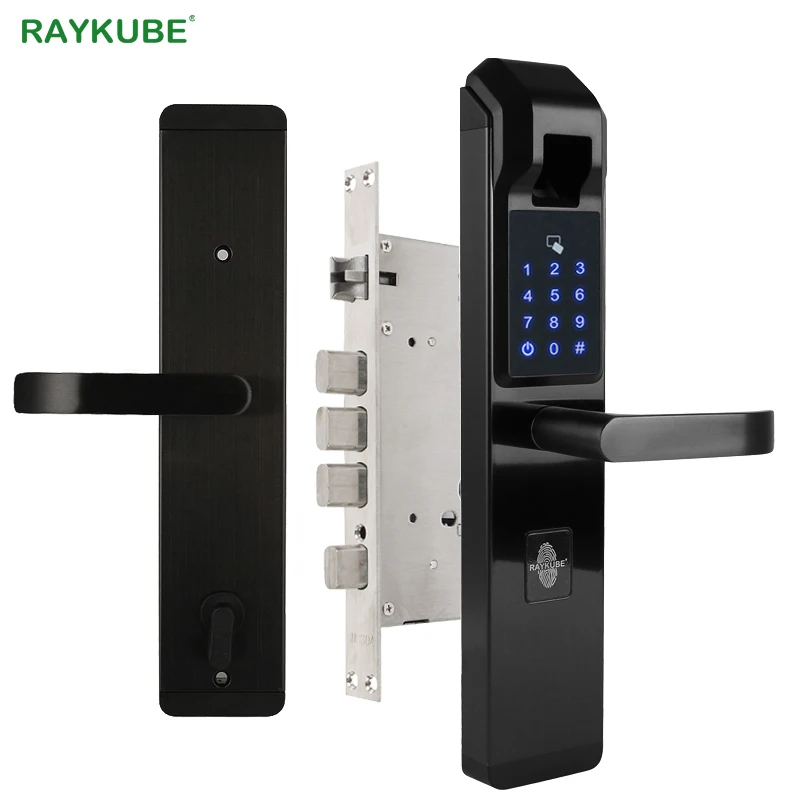 Raykube Biometrische Fingerprint Turschloss Intelligente Elektronische Schloss Fingerprint Uberprufung Mit Passwort Rfid Entsperren R Fz3