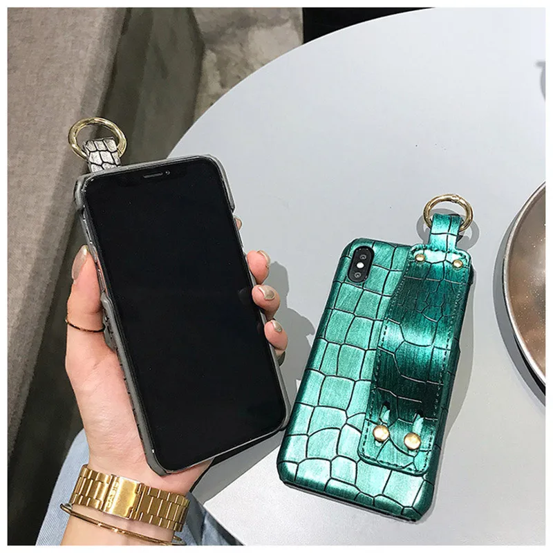 Luxury Crocodile Leather PU Wrist Strap Phone Case for Huawei Nova 2s 2 3e 2Plus P9 P10 20Plus Mate 9 10Pro Honor 10 9 Case Hot 08
