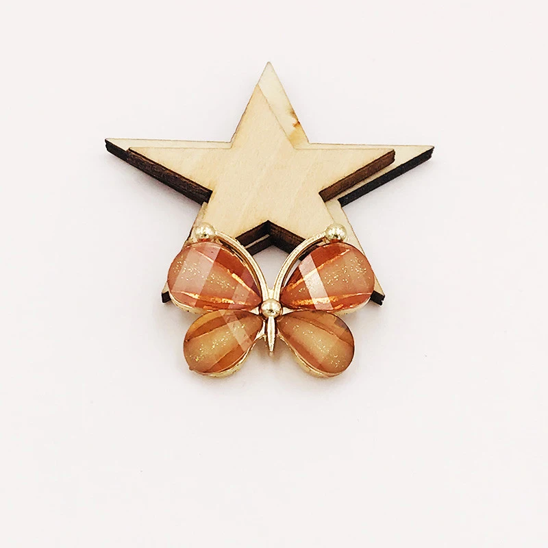 2.8x2.2cm resin Crafts Metal Butterfly flatback Scrapbooking 20pcs for phone wedding Decoration jewelry making supplies,craft supplies