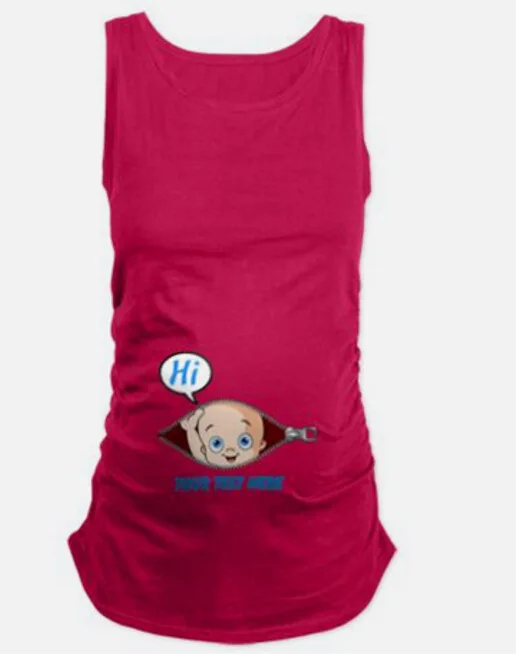 Camisoles Одежда для беременных арбуз Bump Mamagaga Женская майка летняя одежда для беременных молокоотсос забавная Футболка для беременных - Цвет: red
