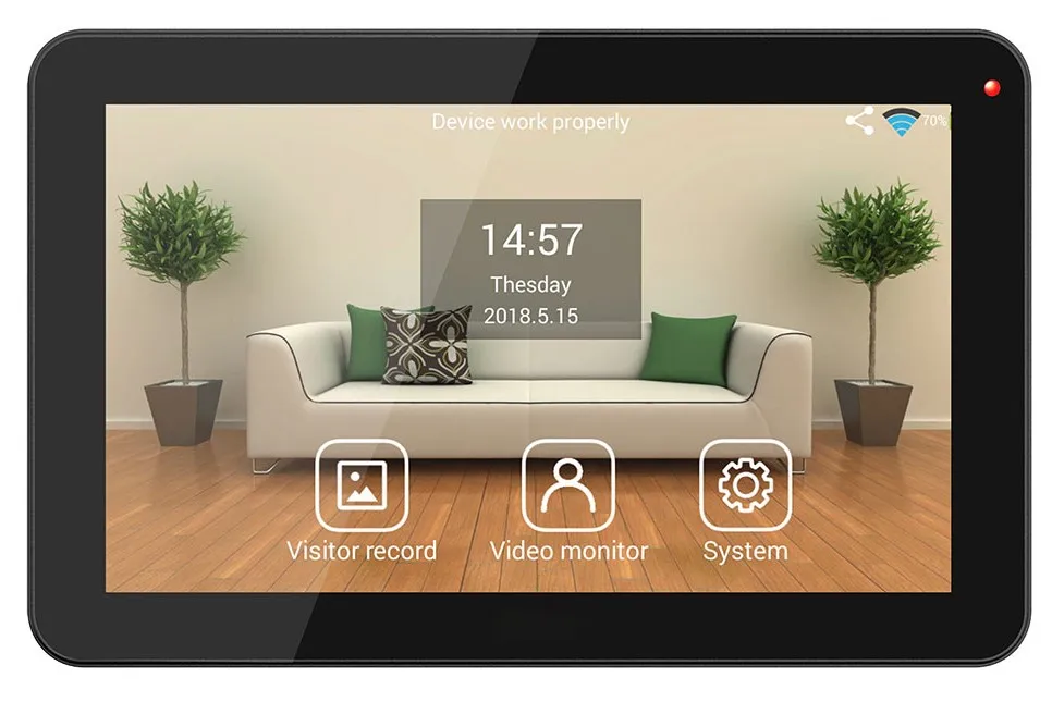 SmartYIBA квартира домофон 9 дюймов проводной Wi-Fi RFID карта Визуальный дверной звонок Дверной телефон домофон система дистанционного приложения