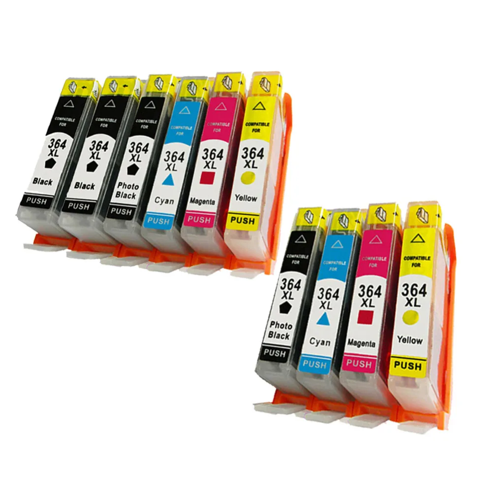 10pk 364XL Compatible Ink Cartridge for HP364 XL Photosmart 5520 5524