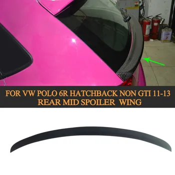 

carbon fiber rear mid lip spoiler wing for VW Polo Hatchback 6R GTI Standard 2011 - 2016 Car Cover