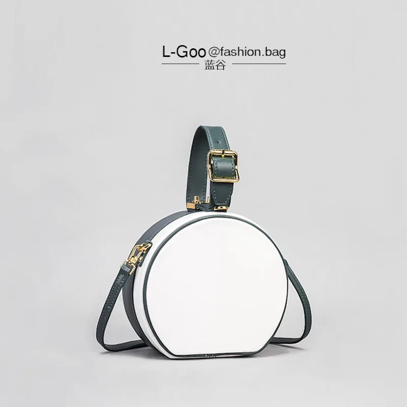 

Crossbody bags for women multifunction Evening Bags 2018 new Fashion Panelled Circular PU Leather tote bag Shoulder Bags