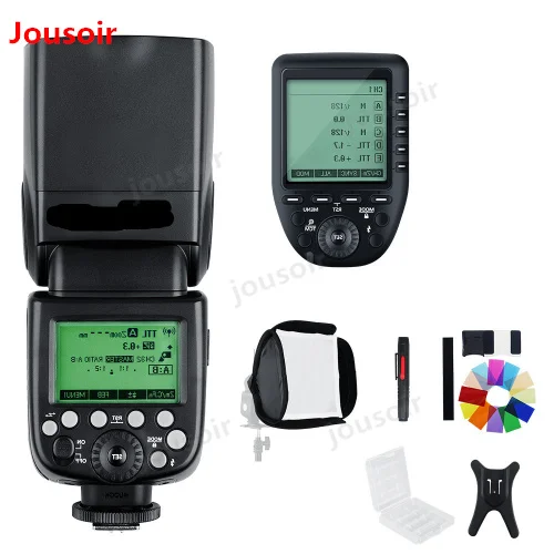 Вспышка Godox V860II-F GN60 TTL HSS 1/8000s Speedlite с литий-ионным аккумулятором + триггер Xpro-F для