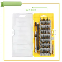New 60 in 1 S2 Alloy Magnetic Screwdriver Set Precision Driver Electronics Repair Tool Kit for Cell Phone Tablet PC