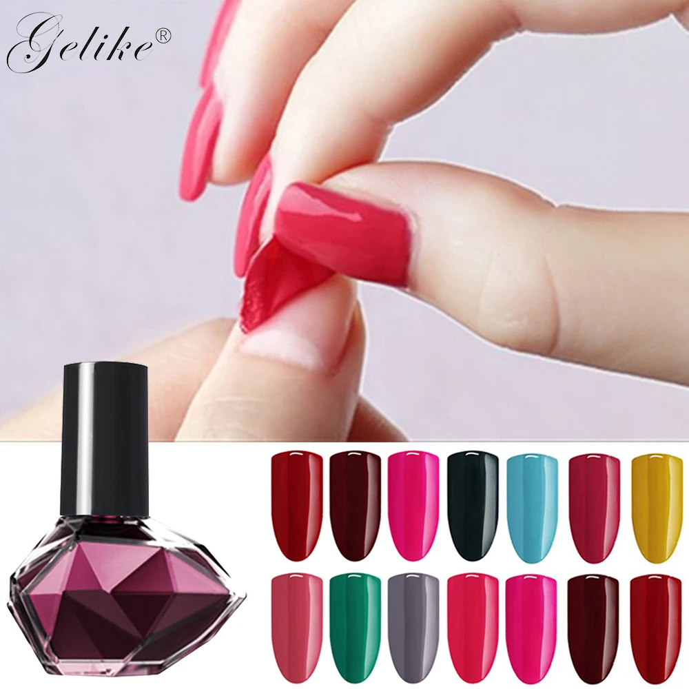 

Gelike UV Gel Nail Polish Long Lasting Nail Gel Peel Off LED Lamp Bling Color Cosmetic Air Dry Gel Polish Semi Permanent