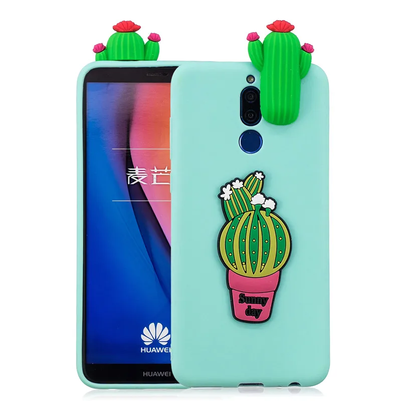 Мягкий силиконовый чехол из ТПУ для Huawei Mate 10 Lite P10 P20 P30 Pro P8 2017 с 3d изображением