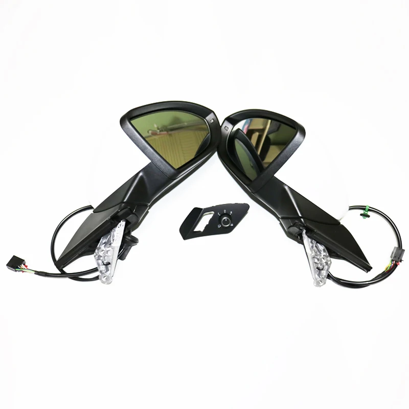 

DAZOO Genuine Auto Folding Mirror Electric Folding Side Mirrors With light For Golf 7 MK7 5GG 857 507 A & 5GG 857 508 A