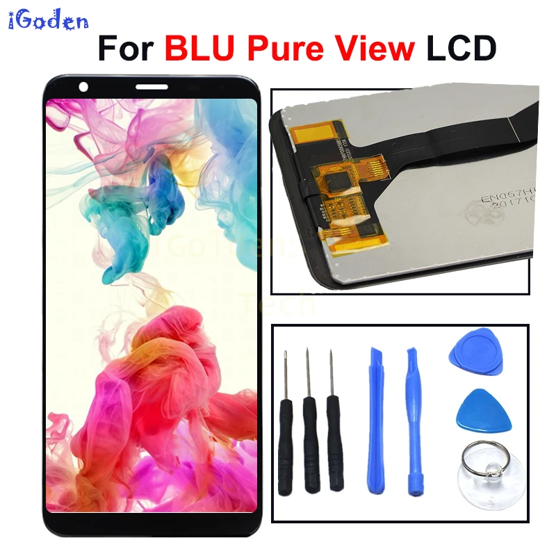 

5.7'' inch For BLU Pure View LCD Display Touch Screen Digitizer Assembly Replacement with tools For BLU Pure View LCD