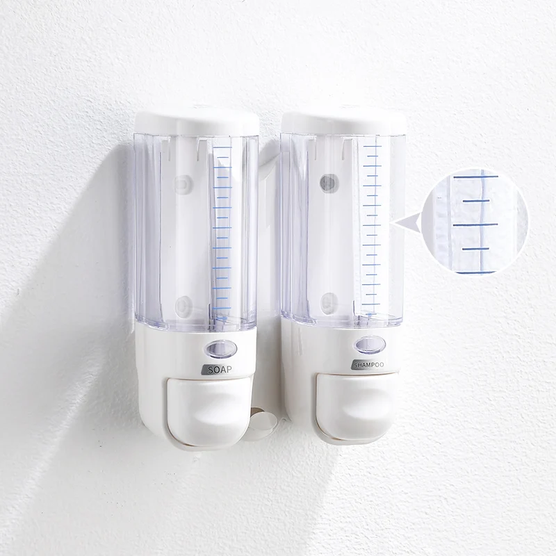 FLG Dual Head Wall Mount Shower Bath Washing Lotion Soap Shampoo Dispenser Liquid Soap Dispenser FLG Dual Head Wall Mount Shower Bath Washing Lotion Soap Shampoo Dispenser Liquid Soap Dispenser